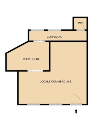 Planimetria ATTIVITA DI TABACCHERIA CON MURI