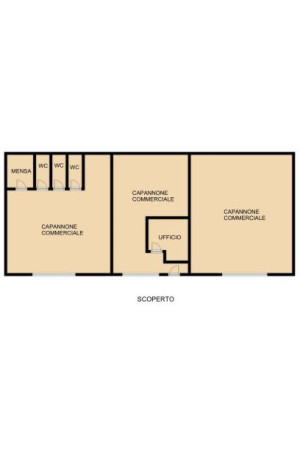 Planimetria CAPANNONE COMMERCIALE UDINE - 2.125M²