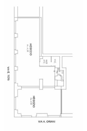 Planimetria LOCALE - 155 m²- LOCATO
