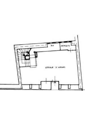Planimetria NEGOZIO - 190M² - VIA CARDUCCI, 45 (TS)