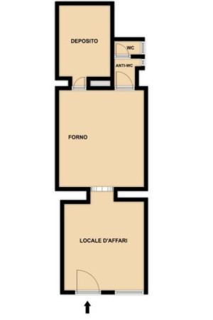 Planimetria PIZZERIA - 70M² - VIA GIULIA, 67/A