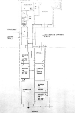 Planimetria NEGOZIO - 110M² - VIA GIULIA, 1 (TS)