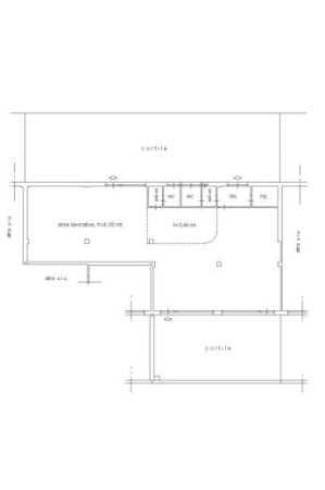 Planimetria NEGOZIO - 144 M² + 4 POSTI AUTO - VIA CABOTO 20