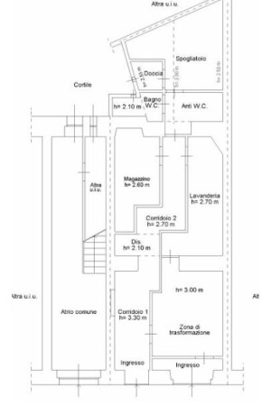Planimetria NEGOZIO - 75M² - VIA SETTEFONTANE, 10 (TS)