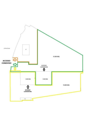 Planimetria CAPANNONE E AMPIO TERRENO - ZONA LISERT USCITA AUTOSTRADA