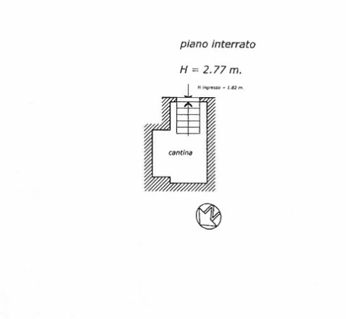 Planimetria CANTINE - 30 MQ - VIA SAN LAZZARO, 2 (TS)