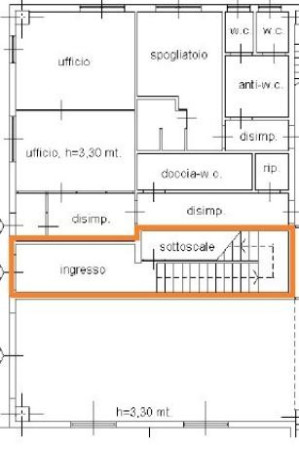 Planimetria UFFICIO RISTRUTTURATO - 106M² - LOC. DOLINA, 507/9 (TS)