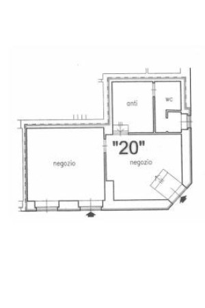 Planimetria NEGOZIO - 58M² - VIA REVOLTELLA, 7 (TS)