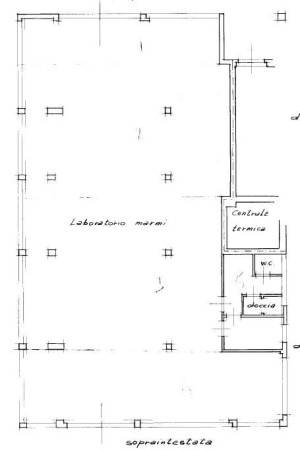 Planimetria CAPANNONE - 485M² - VIA TRIBEL, 1