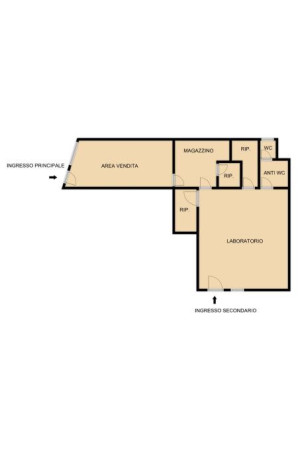 Planimetria NEGOZIO - 105 M² - CORSO PUCCINI, 8 (MUGGIA)