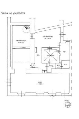 Planimetria ATTIVITA' MINIMARKET - 205 M² - VIA BRAMANTE 6 (TS)
