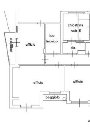 Planimetria STANZA UFFICIO – 37 M² - VIA CORONEO, 5 (TS)
