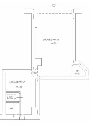 Planimetria NEGOZIO VISIBILE - 73M² - PASSO C. GOLDONI, 1 (TS)
