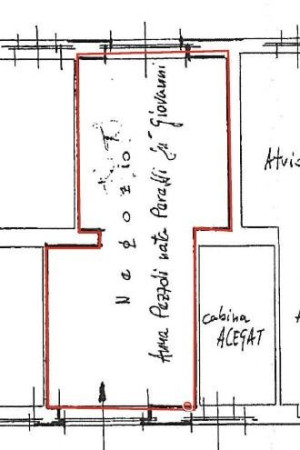 Planimetria NEGOZIO - 36M² - VIA C. DONADONI, 35/B (TS)