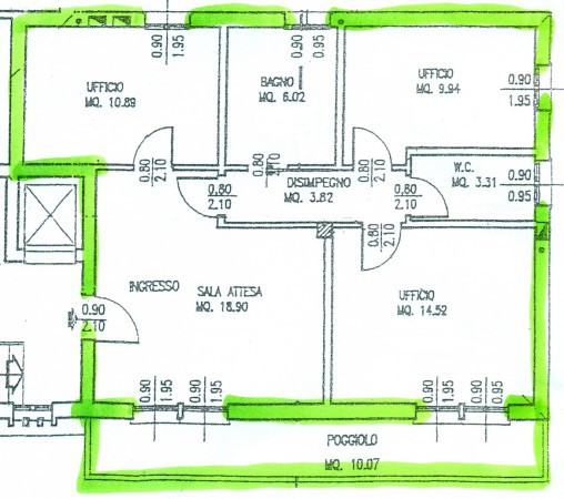 Ufficio - Loc.Com. PADOVA affitto  BRENTELLE  Agenzia Immobiliare Il Domino