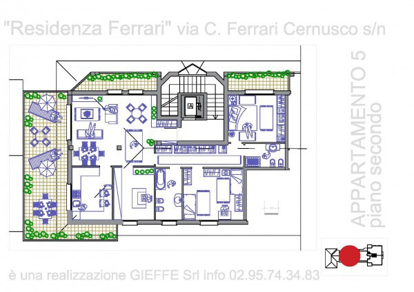 Appartamento CERNUSCO SUL NAVIGLIO vendita   Cardinale Ferrari GIFFE s.r.l