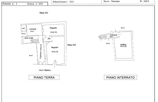 Negozio - Loc.Com. VARESE affitto   Giuseppe Broggi L'ALVEARE SAS