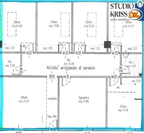 Ufficio - Loc.Com. FERRARA affitto   Maestri del Lavoro Studio Kriss Immobiliare