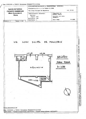 Negozio - Loc.Com. ROMA affitto  PIGNETO Luigi Filippo De Magistris Commerciale 2004 s.r.l.