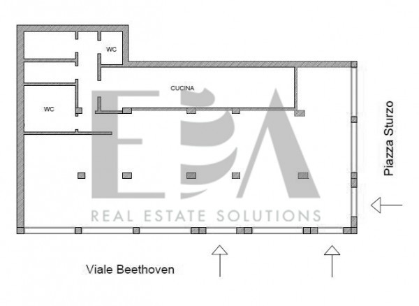 Negozio - Loc.Com. ROMA vendita  Eur, Torrino, Tintoretto Luigi Sturzo Eda Real Estate Solutions