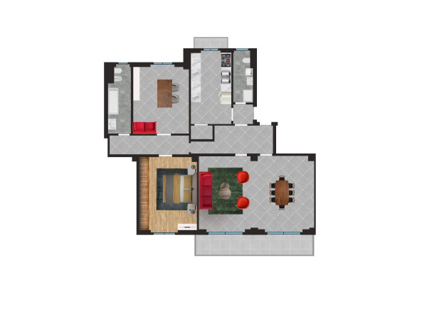 Lambrate – Quadrilocale con terrazzo e Box auto - Planimetria 2 Lambrate – Quadrilocale con terrazzo e Box auto - Planimetria 2