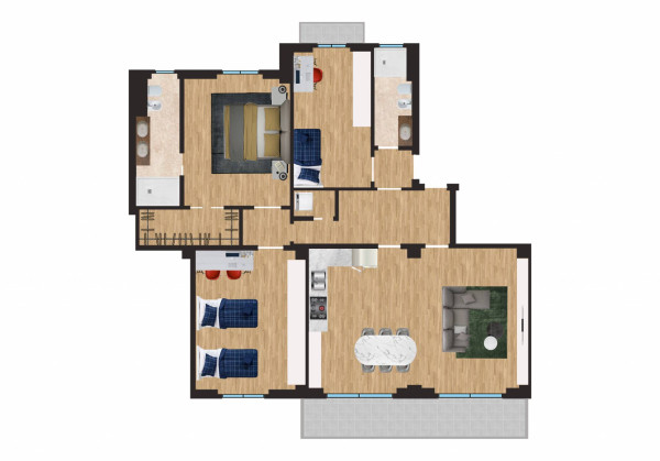 Lambrate – Quadrilocale con terrazzo e Box auto - Planimetria 1 Lambrate – Quadrilocale con terrazzo e Box auto - Planimetria 1